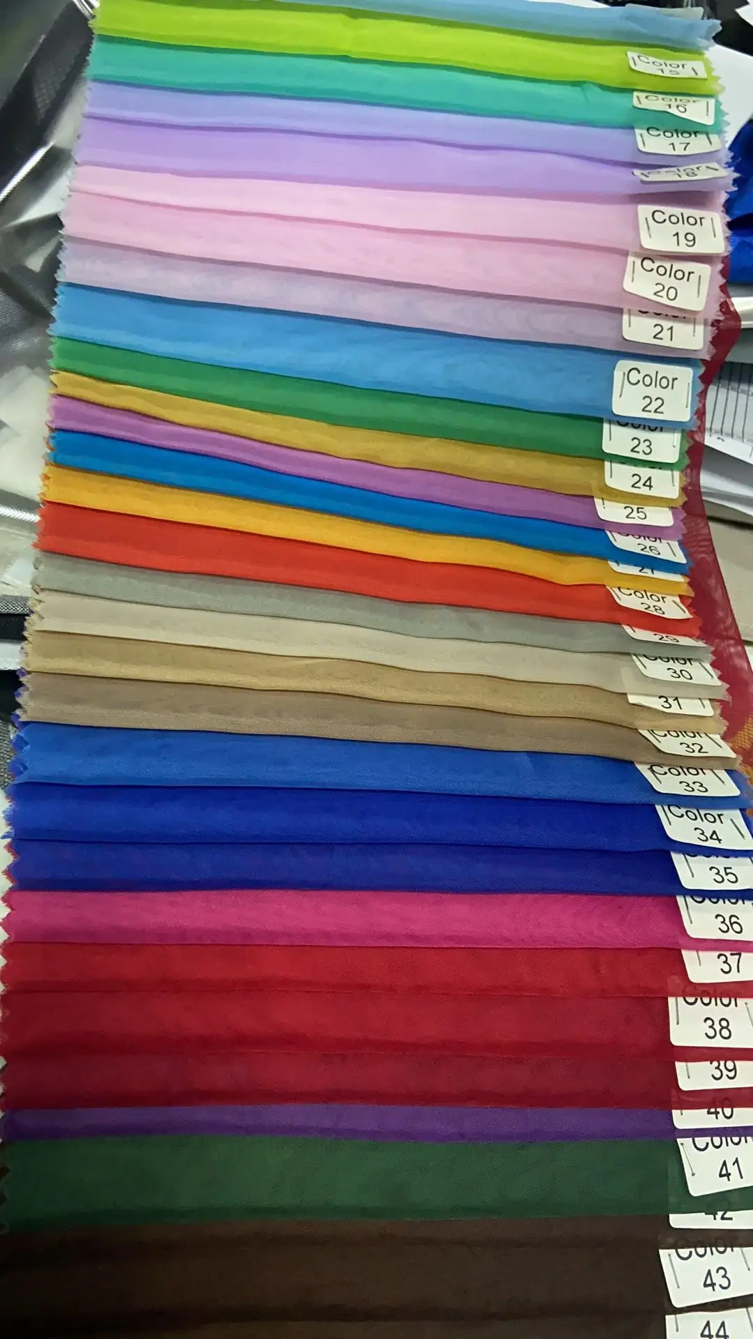 Hot Sale Good Price Sheer Fabric 100% Polyester Light Weigh Voile Fabric Curtain Multiple Color 280&300CM 45gsm