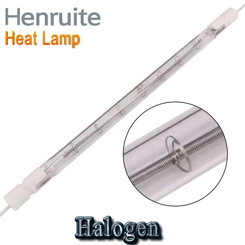 300W 535mm R7S Clear Quartz Halogen Infrared Heat Lamp CE Certified for Infrared Sauna/Cabins body care