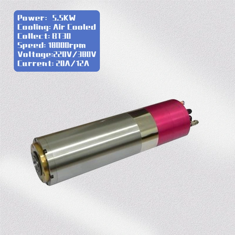 5.5kw water cooled automatic tool change bt30 cnc spindle motor atc spindle