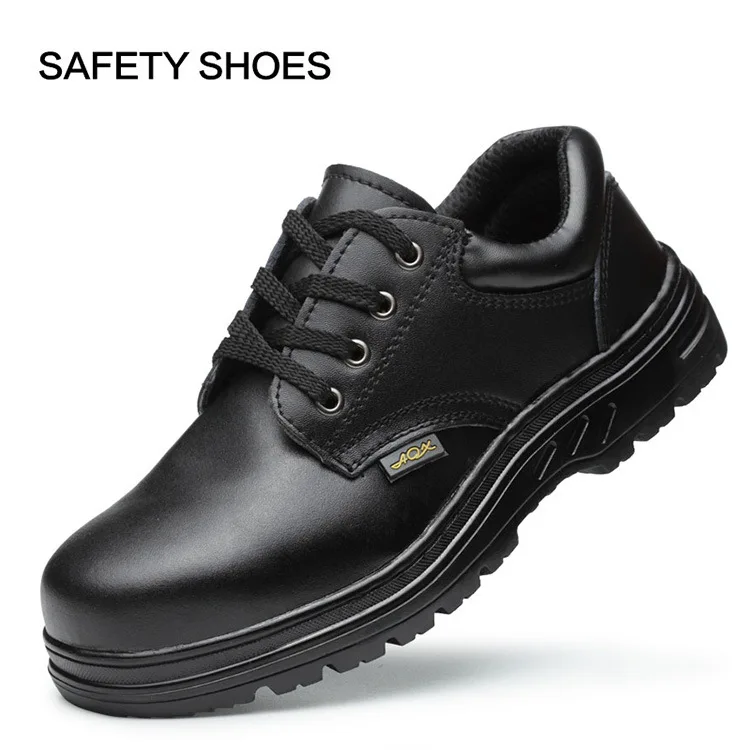 Cow leather Anti Smashing Men shoes Labor Insurance