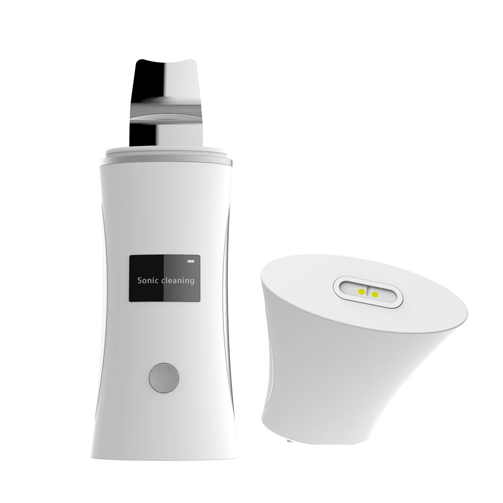 ultrasonic skin scrubber spatula for facial face
