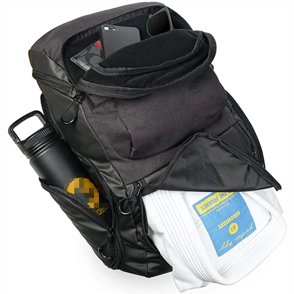 Custom Jiu Jitsu Backpack Sports Training Backpack Heavy Duty Jiu Jitsu Gym Bag with Waterproof Gi Pocket Jiu Jitsu Gear Bag