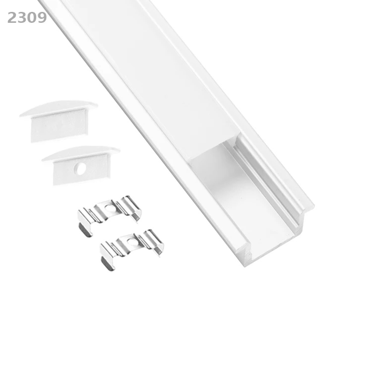 23*9 алюминиевый профиль светодиодный завод экструдированный Встраиваемый светильник с алюминиевой светодиодной жесткой полосой