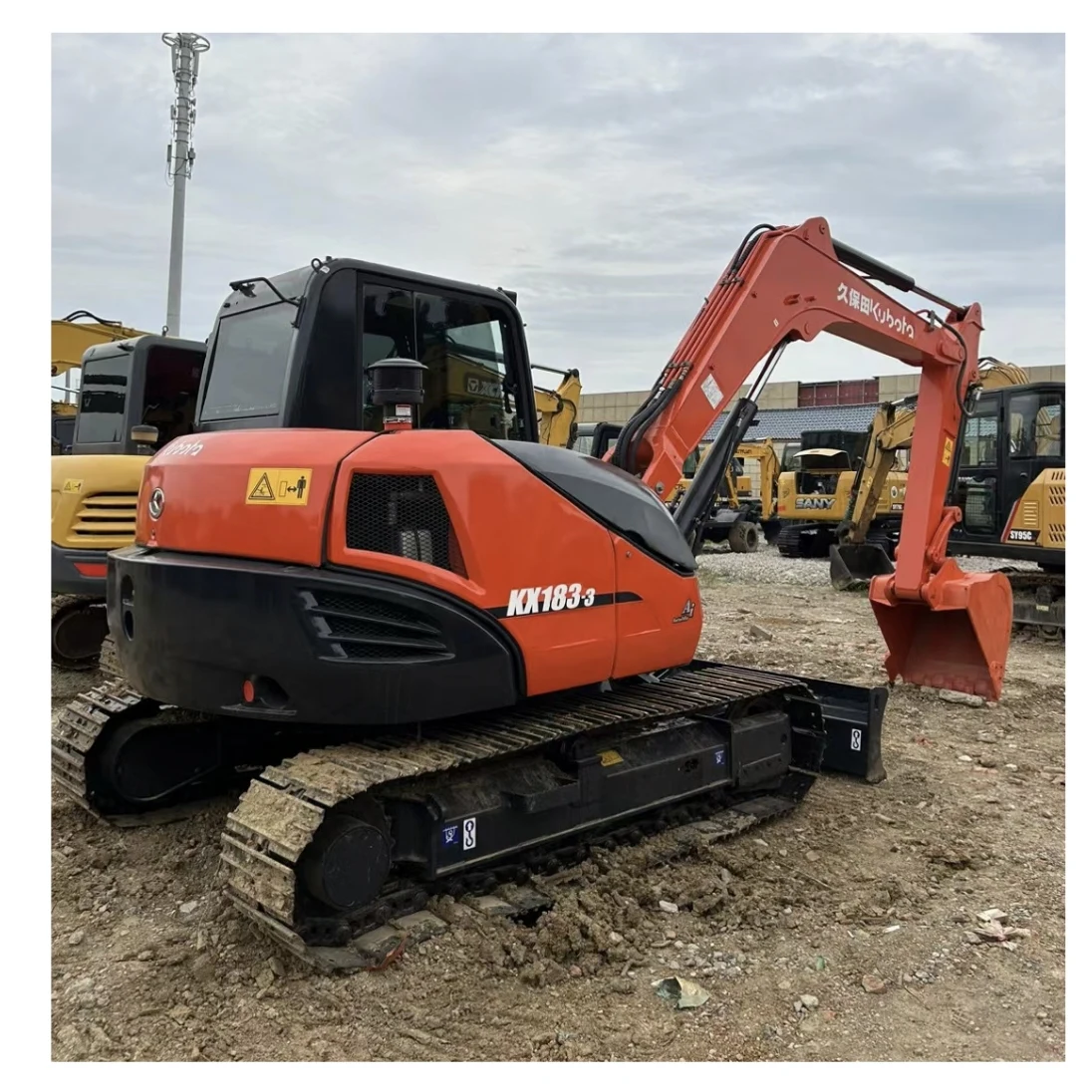 Used original made in Japan KUBOTA KX183-3 excavator with cheap price and spare parts for sale