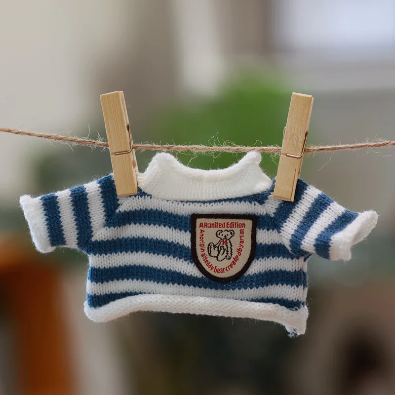 Hot teddy bear clothes cotton doll clothes loaded wool hoodie sweater teddy bear 30 cm doll plush toy doll clothes