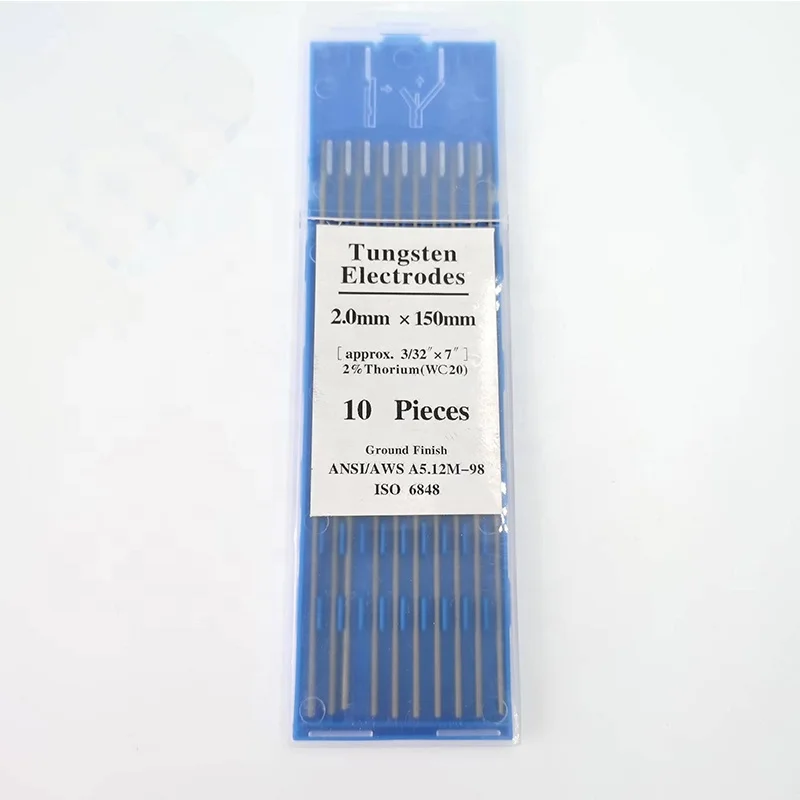 TIG Welding Machine Parts / Blunt Tungsten Electrode WL20 Blunt Tungsten Needle Tungsten Steel Rod 2.4 * 150 / 175mm