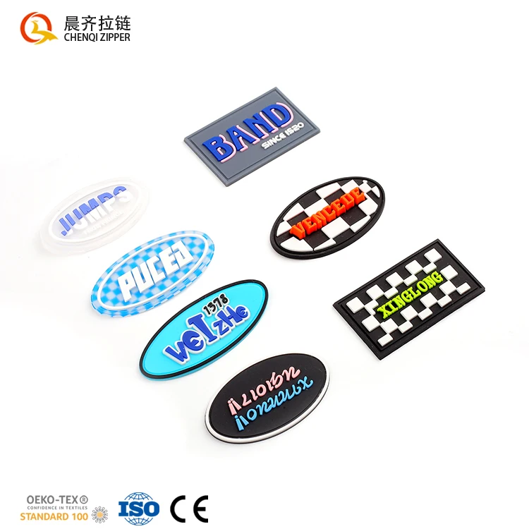 custom 3D raised effect logo 3d rubber silicone heat transfer label Transfer 3d Clothing Silicone Label