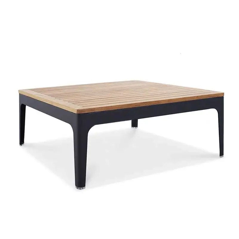 Modern Leisure Waterproof Garden Terrace Woven Rope Table and Chairs Patio Aluminium Dining Outdoor Furniture for Balcony