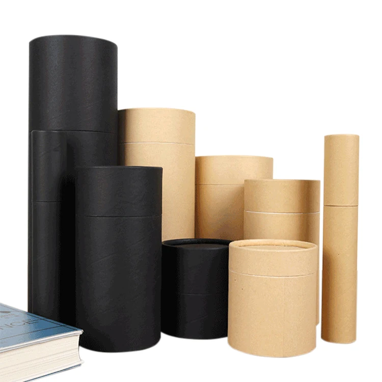 
2021 Factory Customized Cosmetic Lipgloss Packaging Eco Friendly Round Paper Tube Box 