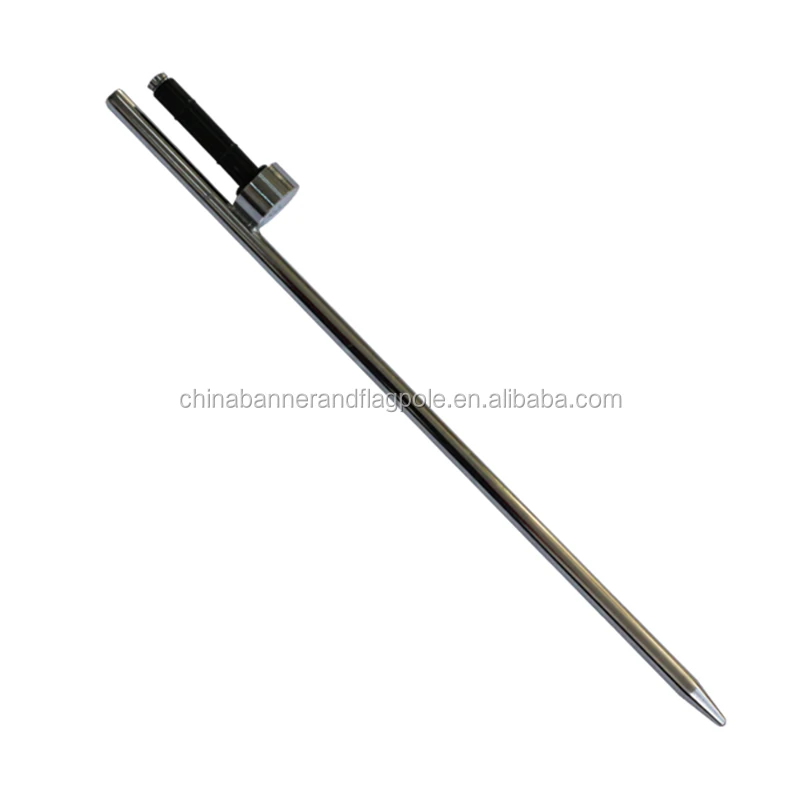 Popular Ground stakes on sale Steel Metal sign advertising Spike for bow flags display on grass/soft ground for selling