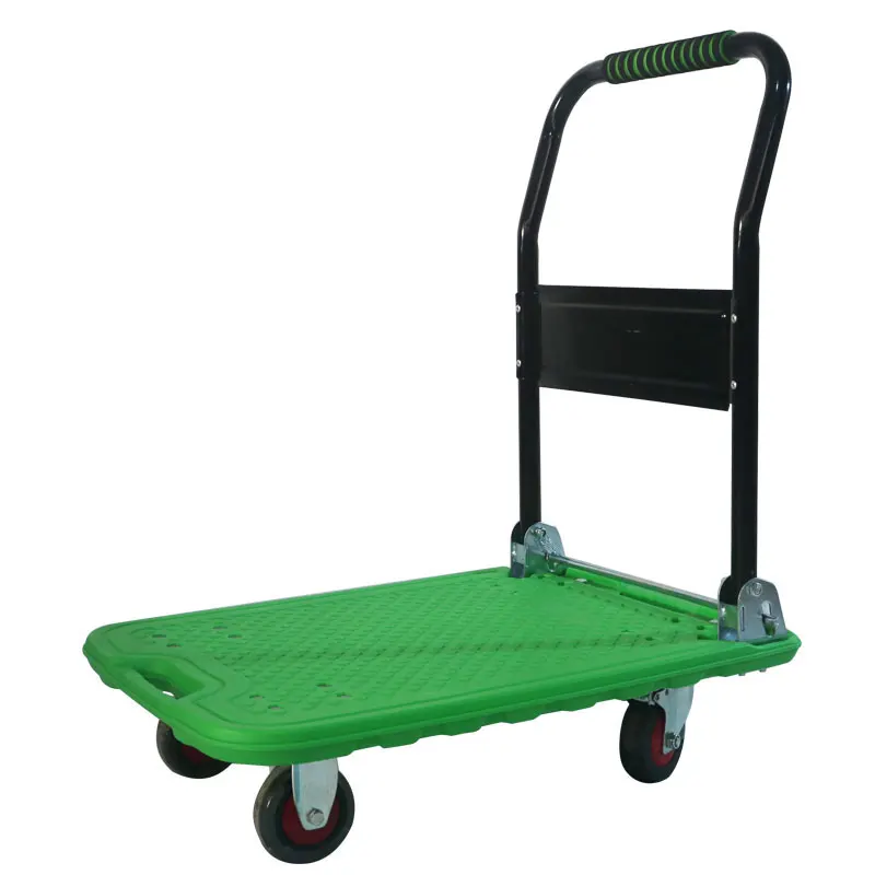 Good feeling of use 300kg handcart can be used when going out at home with brakes.