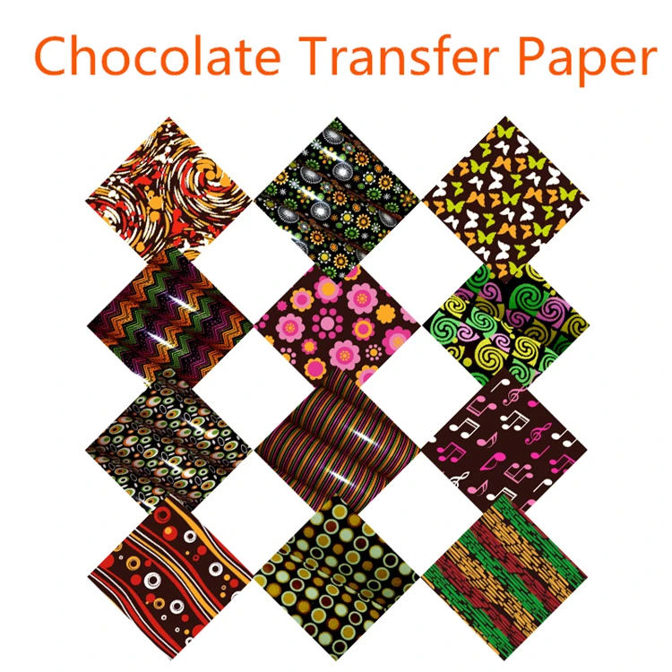 Color DIY West Dessert Cake Decoration Insert Baking Edible Model Biscuit Transfer Printing Chocolate Paper