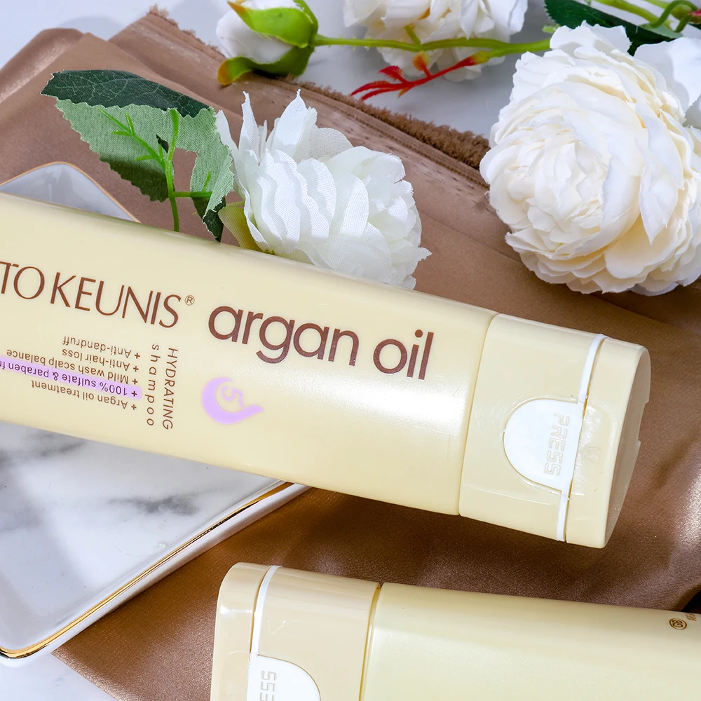 Sdium Chloride Free Organic Argan Oil Rich Bubble Moisturizing Sulfate Free Shampoo