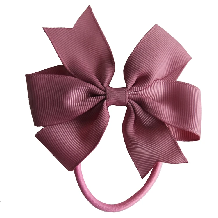 Бутиковый бант для волос Размером 3,5 дюйма с цветными петлями, аксессуары для прически «конский хвост», эластичные ленты для волос для маленьких девочек и детей