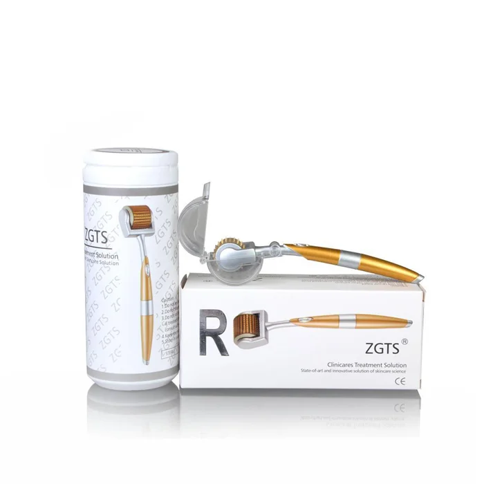 
Hottest sale ZGTS 192 titanium needle derma roller medical grade gold plated dermaroller 