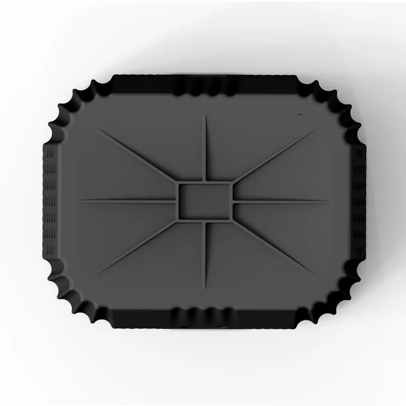 Manufacturer direct sales air fryer silicone baking tray double hole baking pad
