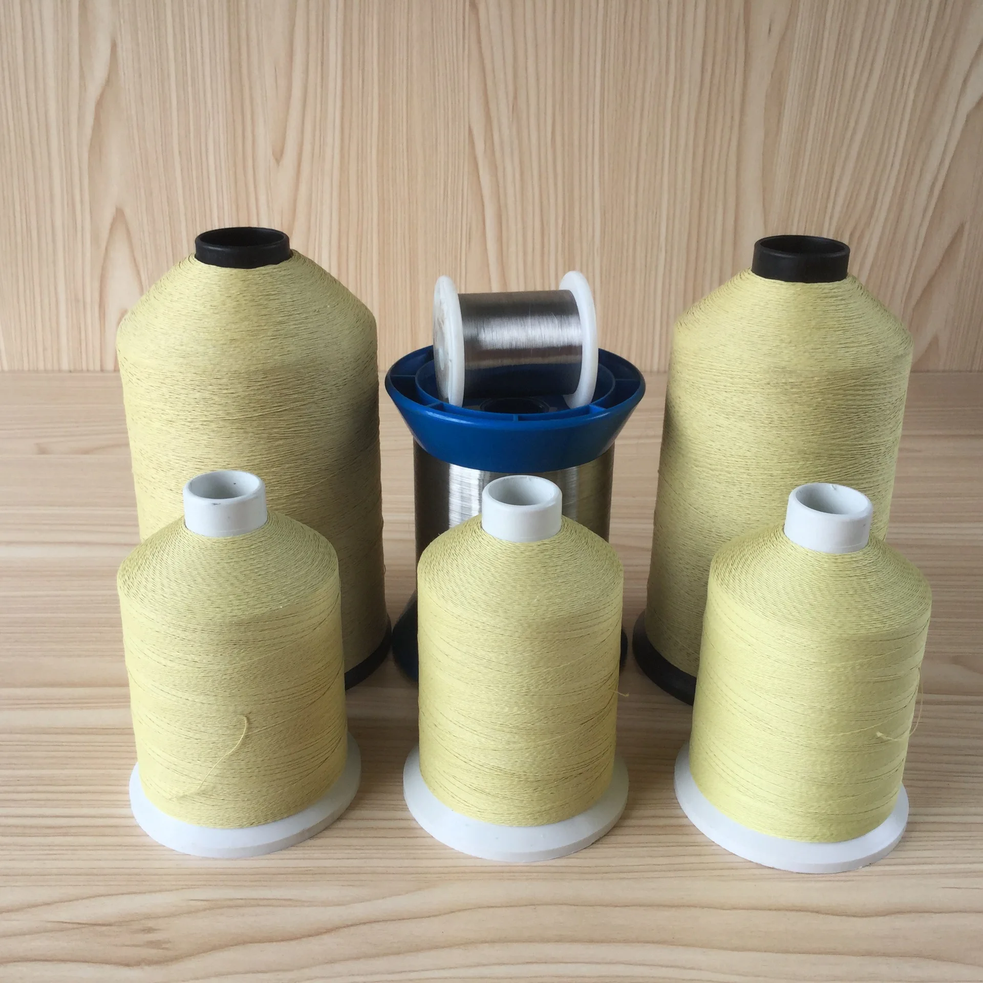 Custom High temperature resistance para aramid sewing thread Twaron aramid yarn factory