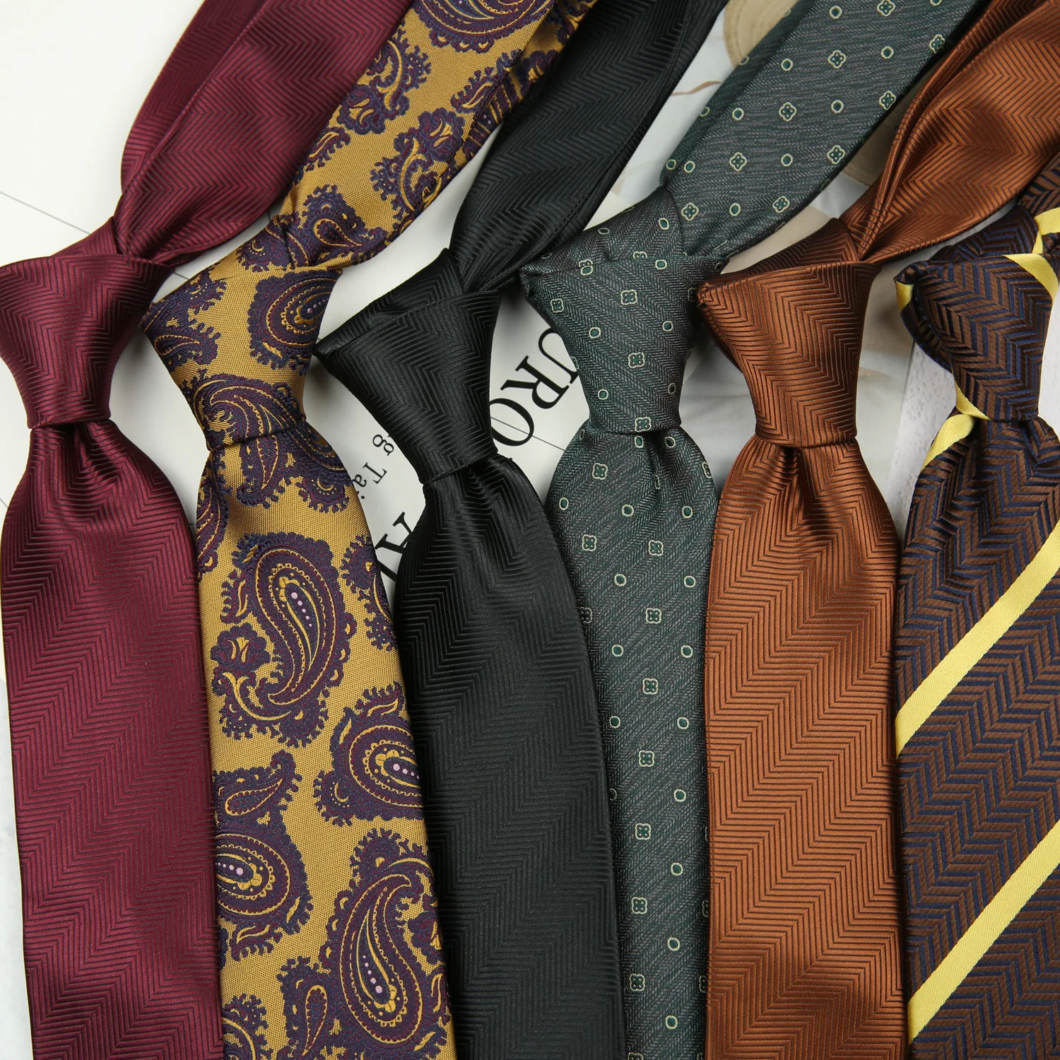 Business Men Silky Neck Tie Girls Men Neck Ties Vintage 8cm Hong Kong Style Floral  Youth Fashion Accessories