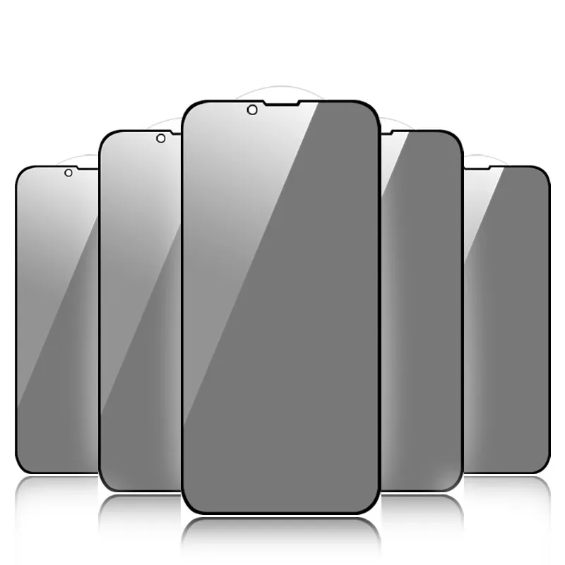 For Iphone 11 12 13 Mini Pro Max 9H 0.33MM Anti Spy Privacy Tempered Glass Screen Protector For Iphone