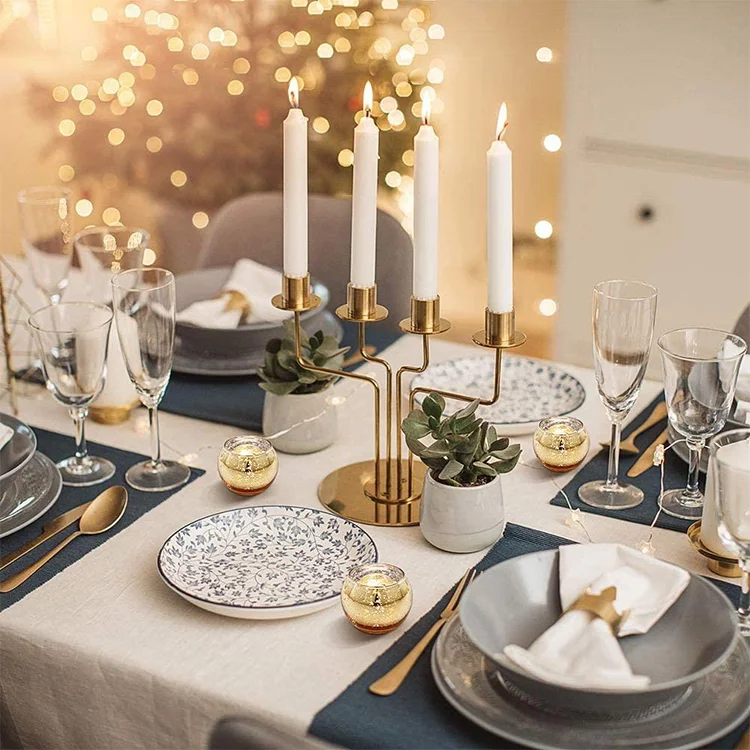 Aeofa Round Gold Votive Candle Holders, Mercury Glass Candle Holder Set of 12 ball shaped candle holder glass