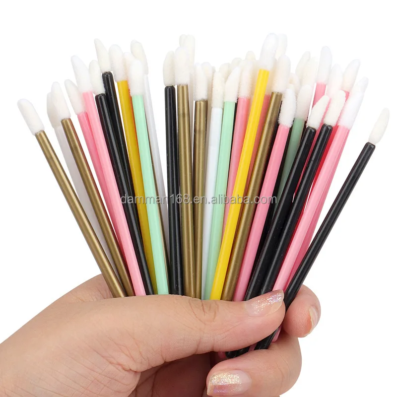 Disposable Mascara Wands Eyelash Brush 50pcs/bag Eyelash Spoolies for Eye Lash Extension Crystal Eyelash Cleaner Make up Tool