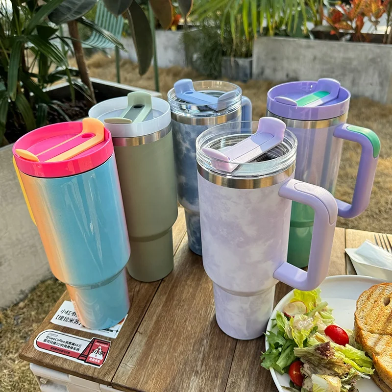 HOT Selling Double Wall Vacuum Mugs Insulated Stainless Steel Tumbler Cup 40 oz 40oz Tumbler with Handle