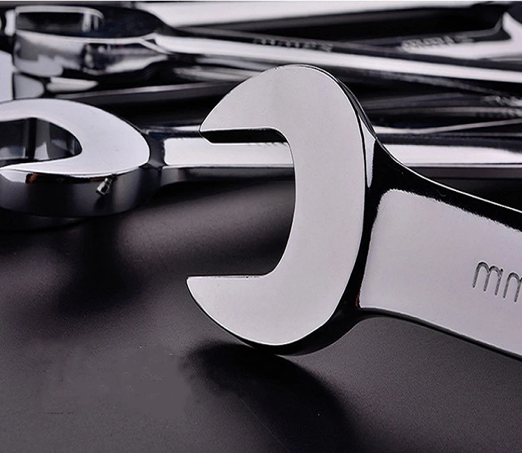 Set of 12pcs Car Repair Tools Fixed Head Combination Ratchet Wrench Torque Spanner Kit