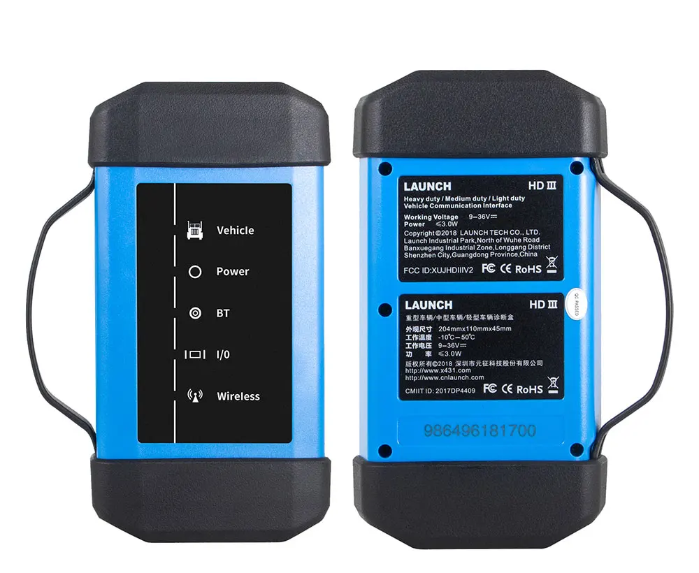 Запуск X431 PRO3S + hdiii 10 1 дюймов 12V и 24V автомобилей грузовиков диагностический сканер OBDII Авто кодер Читатель