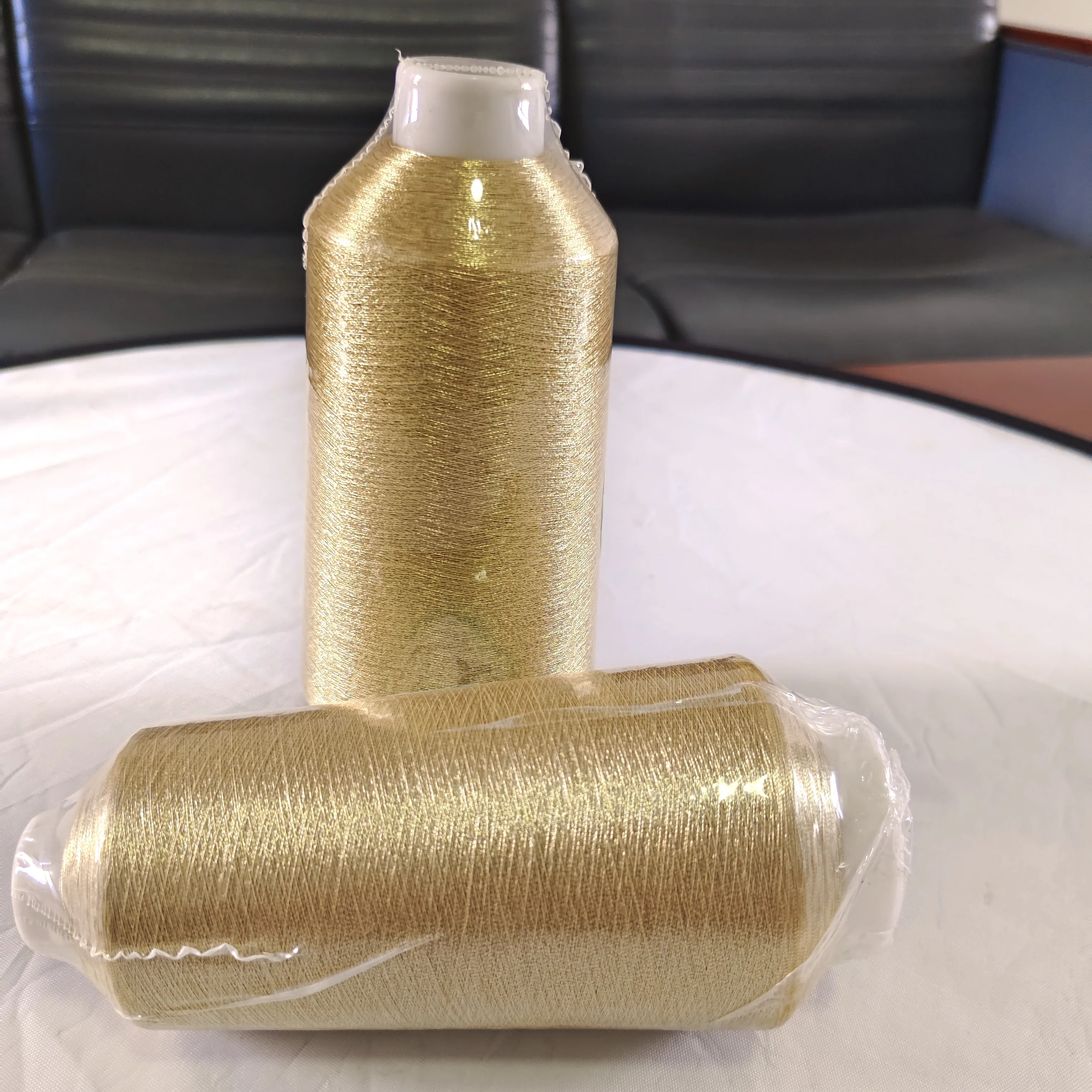 GOOD PRICE  MS/ST-Type Metallic Yarn fluorescent  gold KR  hot sell Embroidery Metallic Yarn zari