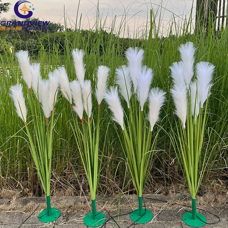 Hot sale outdoor 12V Fiber Optic LED Reed Lamp for garden decorate lights