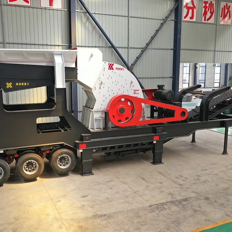 Hot Sale Gold Ore Mining Stone Rock Mobile Hammer Mill Crusher Machine Price