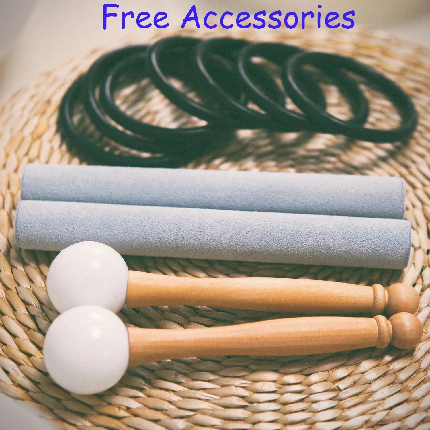 KVKA Chakra Quartz Frosted Crystal Singing Bowl Rainbow Colored Free Shipping