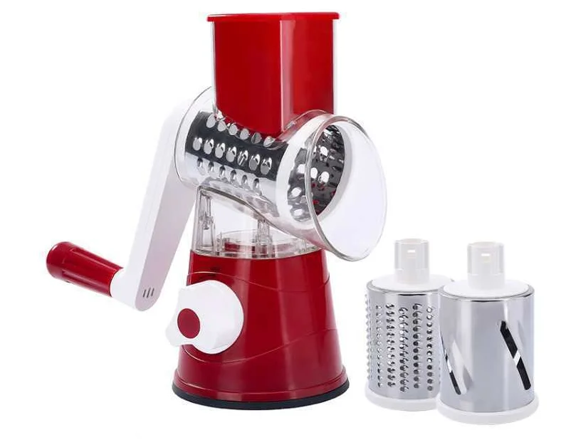 Wholesale Multifunctional Potato Hand Operated Vegetable Cutter Chopper Spiral Slicer Rotary Cheese Graters Kitchen Accessories
