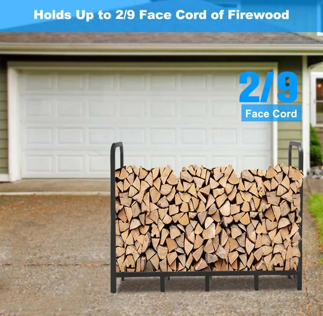 firewood rack storage log holder indoor wood baskets stand box shed high standard made china quality home metal round