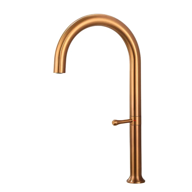 Modern Design Kitchen Tap Hotels Faucet Single Handle Stainless Steel Rose Gold Drinking Water Kitchen Gourmet Faucet Mixer Taps
