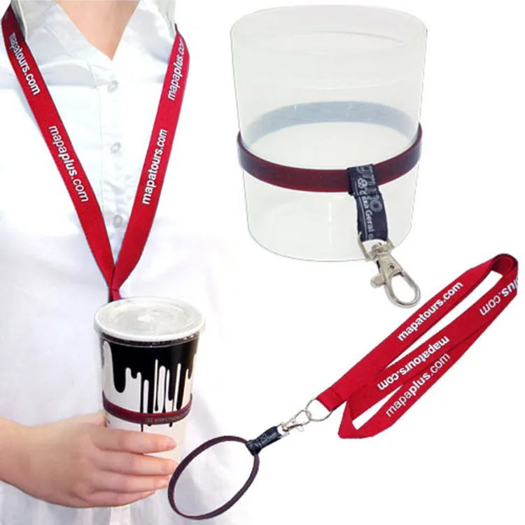 
Factory Direct Supply Bottle Beer Cup Holder Lanyard with cup holder 