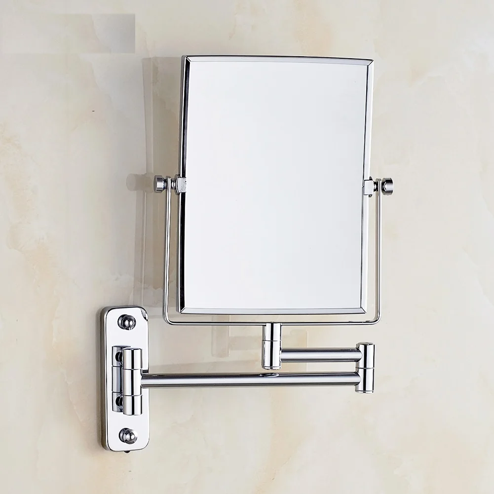 6-Inch Bathroom Magnifying Mirror Two Sided Swivel Make Up Wall Mounted Mirrors