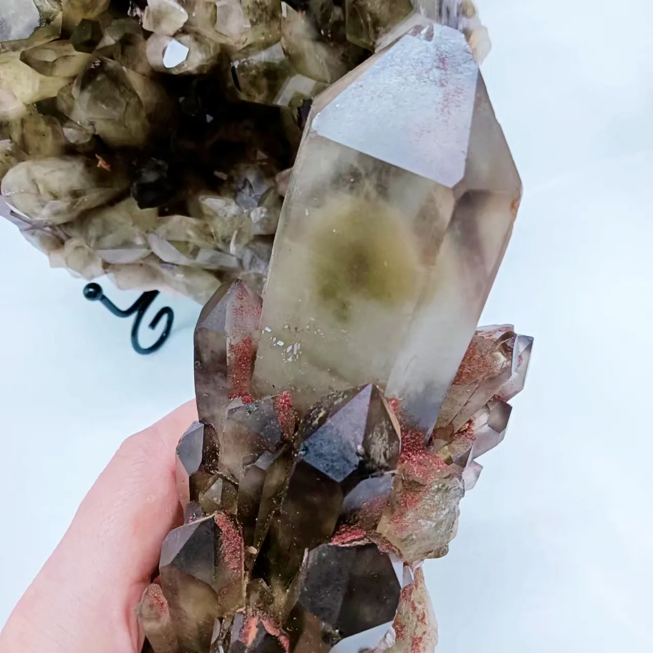 Top Quality Natural Large Yellow Crystal Cluster Smoky Citrine Raw Crystal Quartz Crystal Freeform Clusters