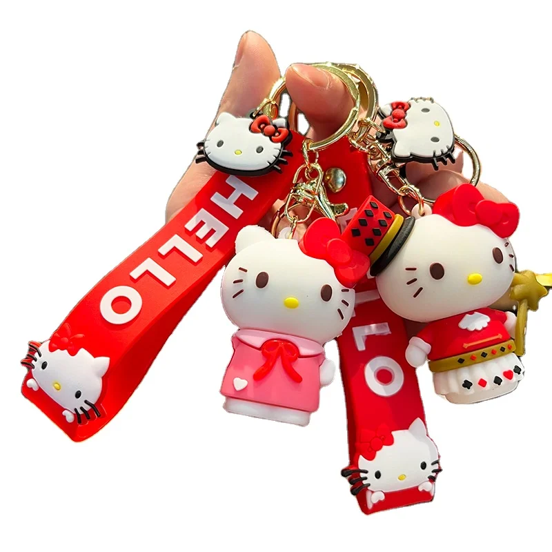 HL готов к отправке от производителя оптом мультфильм и аниме Sanrie Hello Kt ПВХ брелок мультфильм милый школьный рюкзак кулон пара подарок