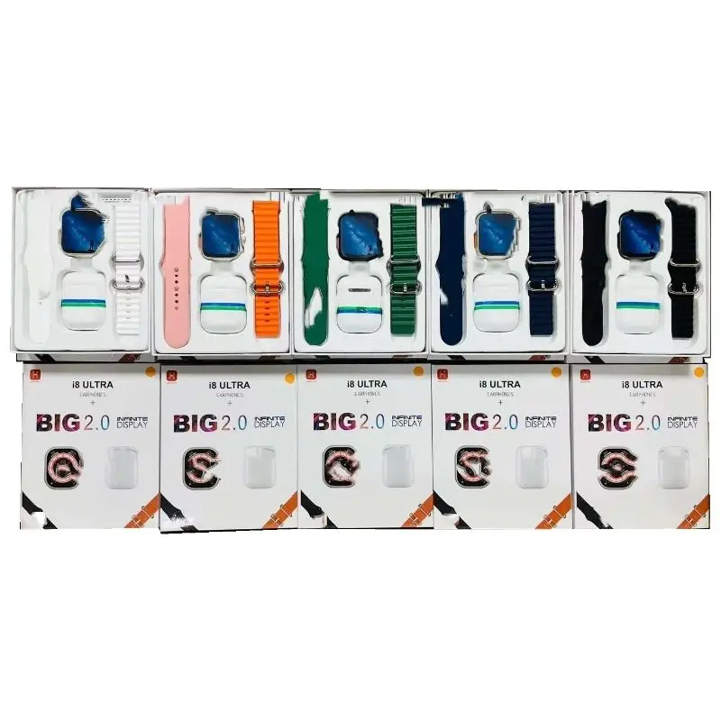 Smartwatch Smart Watch TWS Earphone 2022 2023 with Ear Pods Earbud In Ear Headphones Bracelet 2 in 1 Watch 8 i8 Ultra S8 Serie8