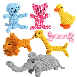 Pet Dog Puppy Cat Chewing Rope Cotton Knot Dental Teeth Cleaning Chew Dog Rope Toys