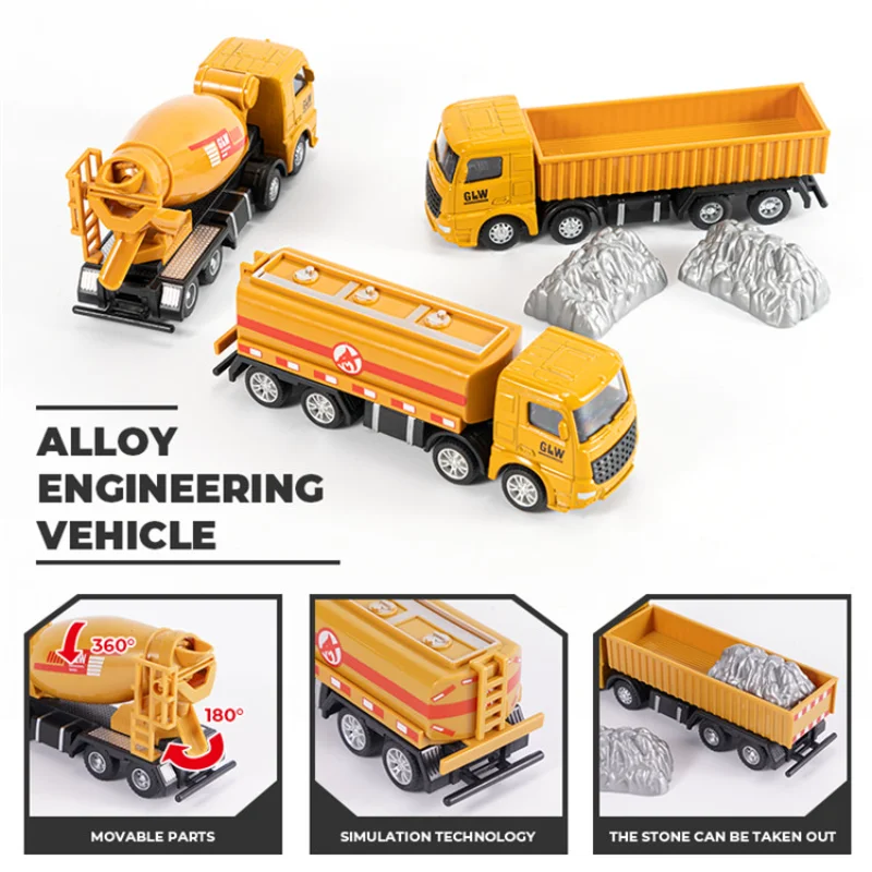 Factory Alloy Diecast Model Toy Clay Truck,Oil Tanker,Truck Model.