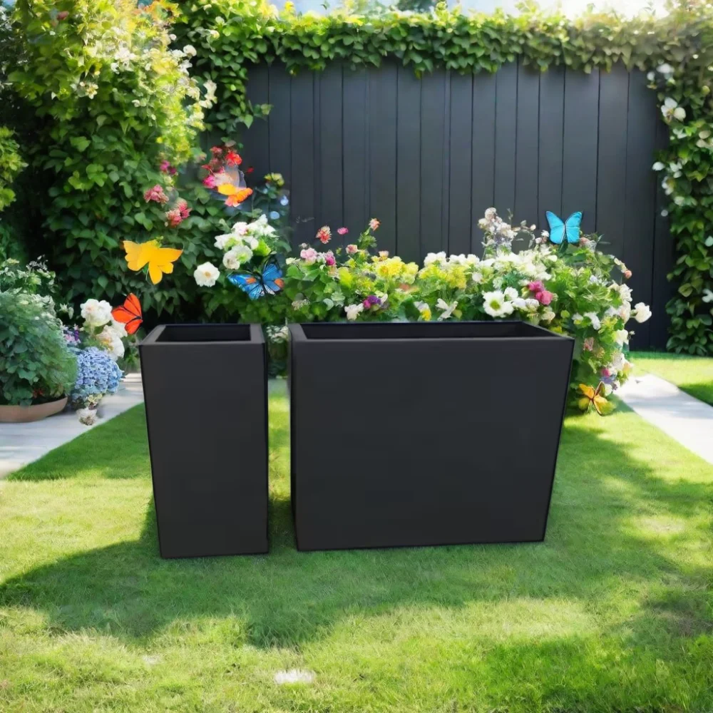 Planters Steel Outdoor Box Corten Steel Cube Planter