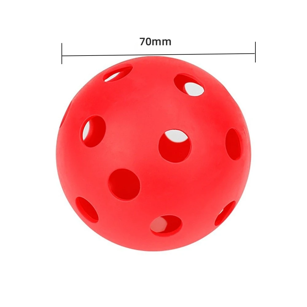 Wholesale High Quality 42mm 70mm Pickleball Airflow 26 Holes PE Hollow Golf Practice Training Balls