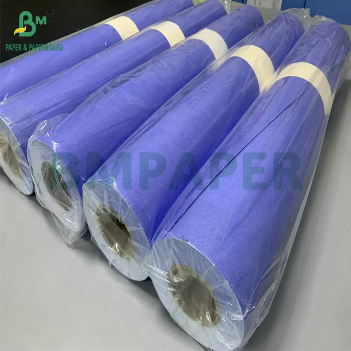 Яркость 24 'x 50 м 80gsm пурпурно-синяя бумага CAD Bond для струйной печати