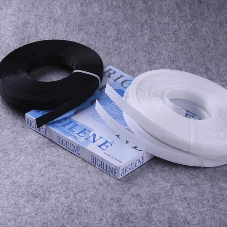Швейные аксессуары Wedtex, белый, черный, 8 мм, 10 мм, 12 мм, полиэстер, ригилен, для шитья, для свадебного платья