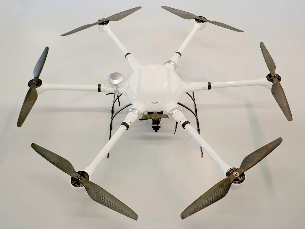 Hexacopter frame 1550mm carbo fiber drone airframe long range heavy lift TTSKD1550  for delivery mapping survey