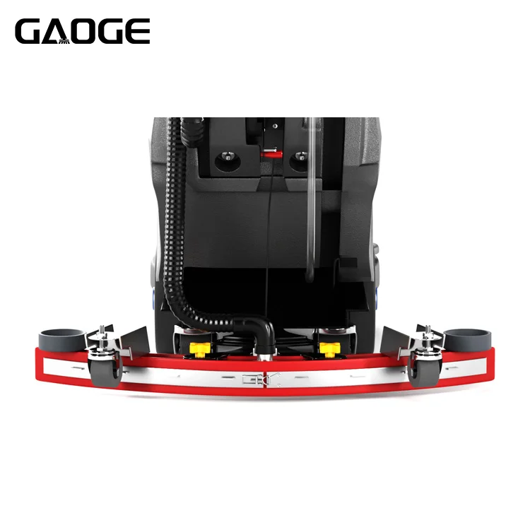 Gaoge Brand Model A1 Hand Push Floor Scrubber Cleaning Equipment 530/780MM 55/60L 24V/500W 120BAR 180PRPM Floor Scrubber Machine