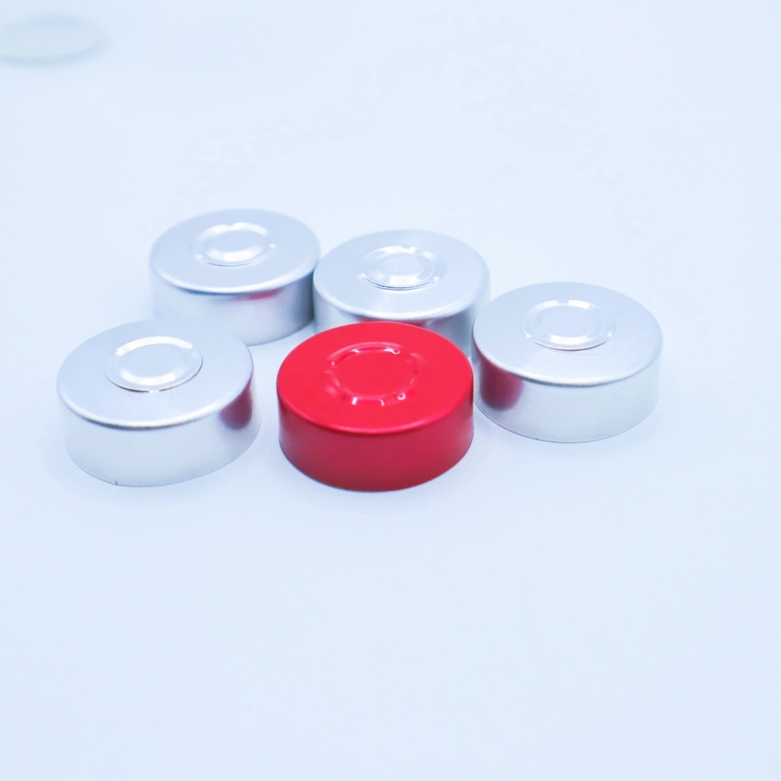Hot selling in 2024 glass vial open aluminium lid 20mm  aluminium closures