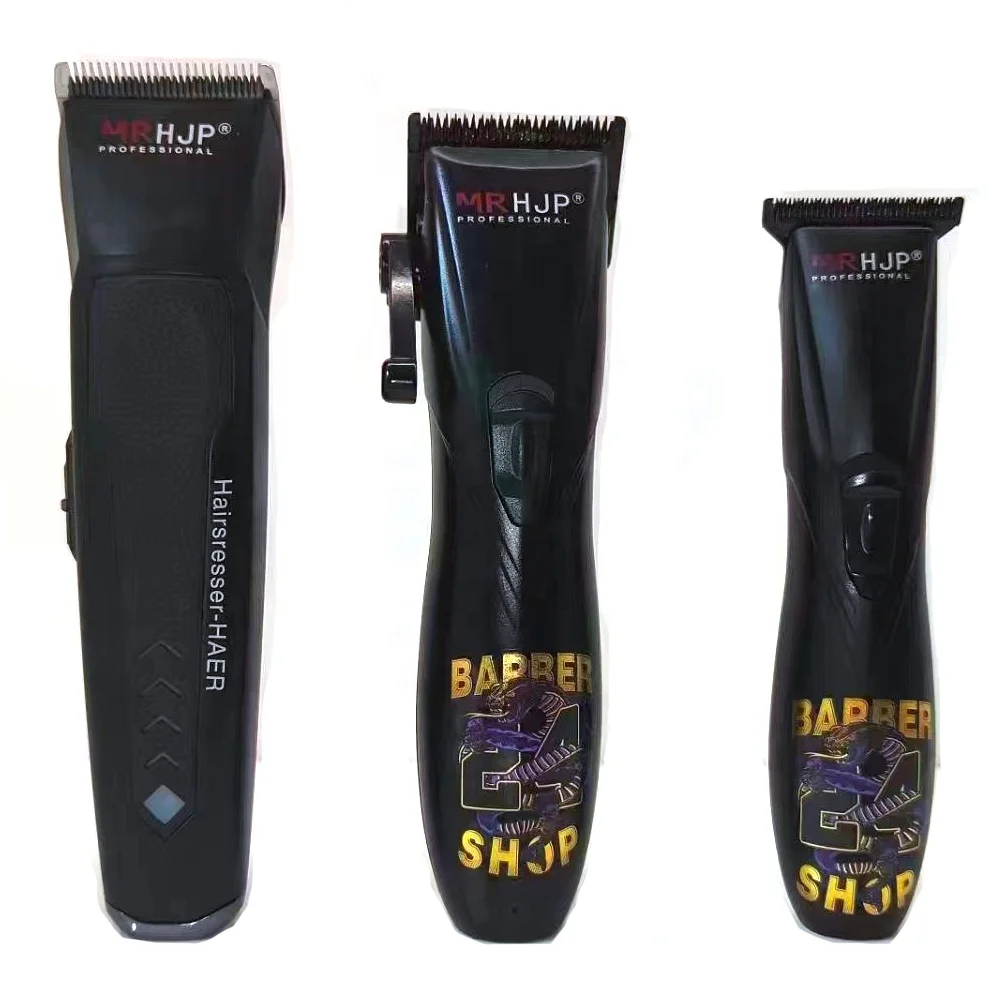 Professional Rechargeable Electric Replacement Blade Men Barber Machine Hair Trimmers Clipper Set Customized Logo